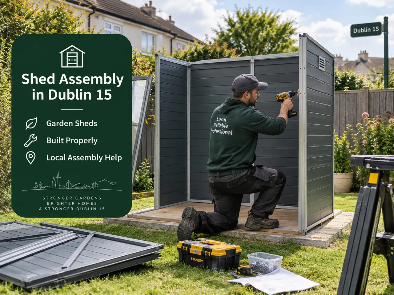 Illustrative image for shed assembly enquiries in Dublin 15